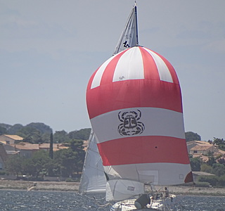 Sous spi dans la brise