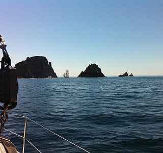 Falaises et reliefs vus du bateau